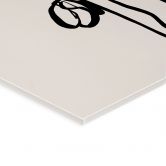 Acrylglas Line Art Twee klaprozen - Cats & Dotz 