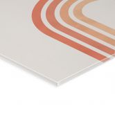 Acrylglasbild Abstrakte Balance - Retro Bögen und Kreise - Costa 