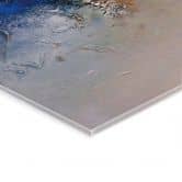 Acrylglasbild Blau-goldene Interaktion - Fedrau 