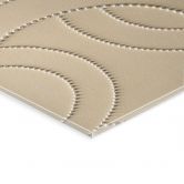 Acrylglas met vormen - Abstracte ringen beige - Grande 