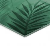 Tableau en verre acrylique Feuilles de palmier vertes 