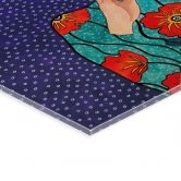 Acrylglasbild Frau im Mohnblumenkleid - Hülya 