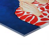 Acrylglasbild Frau mit Blütenpracht im Haar - Hülya 