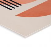 Acrylglasbild Abstrakte Geometrie in Pfirsichfarben - Kubistika 