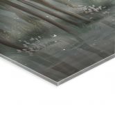 Acrylglasbild Nebelwald am See mit Reiher in Grün - Ms Tiff 