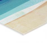 Tableau en verre acrylique Fillette surfeuse au coucher du soleil - Rivers 