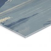 Acrylglasbild Vollmond über dem Gipfel des Fuji-san - Roze 