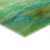 Acrylglasbild Abstrakter Horizont in Limettengrün - Schmucker 