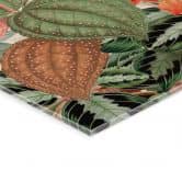 Tableau sur verre acrylique Jungle exotique avec perroquets - UN Designs 
