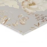 Acrylglasbild Vögel zwischen weißen Blumen - UN Designs 