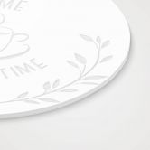 Acrylglas, raamfoto om op te hangen Tijd doorbrengen met koffie en thee - Rond 