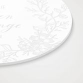 Spruch Acrylglasbild, Fensterbild zum Aufhängen Es sind die kleinen Dinge im Leben - Rund 