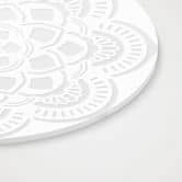 Acrylglasbild, Fensterbild zum Aufhängen Geometrisches Mandala Ornament - Rund 