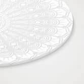 Acrylglasbild, Fensterbild zum Aufhängen Mandala-Blume - Rund 