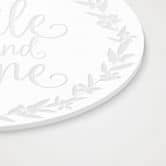 Acrylglasbild, Fensterbild zum Aufhängen Smile and shine - Rund 
