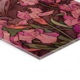 Acrylglasbild Mucha - Edelsteine: Amethyst - Panorama 