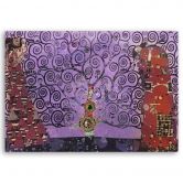 Leinwandbild, Gustav Klimt Lila Baum des Lebens 