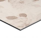 Wandbild Dahlien Shabby Chic Beige - Bloomery Decor - Alu-Dibond 