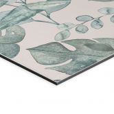 Wandbild Dschungelblätter Aquarell Creme - Bloomery Decor - Alu-Dibond 