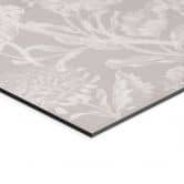 Wandbild Wildblumen in Kreide-Optik Beige - Bloomery Decor - Alu-Dibond 