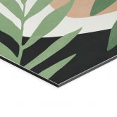 Wandbild Abstrakte Zweige im tropischen Look - Costa - Alu-Dibond 