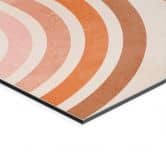 Wandbild Fließende Geometrie im Retro-Look - Costa - Alu-Dibond 