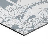 Wandbild Im Land der Dinosaurier - Blau - Kikki Belle - Alu-Dibond 