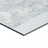 Wandbild Verschneiter Winterwald mit Mond - EMELIEmaria - Alu-Dibond 