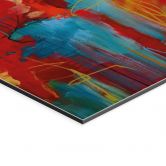 Wandbild Farbenfrohes Chaos - Fedrau - Alu-Dibond 