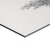 Wandbild Minimalistischer Baum in ruhiger Landschaft - Flour - Alu-Dibond 