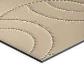 Wandbild Abstrakte Ringe beige - Grande - Alu-Dibond 