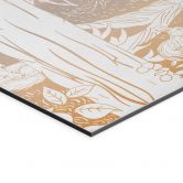 Wandbild Friedlicher Wald mit Hirschen und Füchsen - Ombre - Kikki Belle - Alu-Dibond 