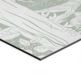 Wandbild Waldidylle in Grün - Oase für Wildtiere - Kikki Belle - Alu-Dibond 
