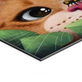 Wandbild Süße Katze im Busch - Korenkova - Alu-Dibond 