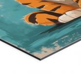 Wandbild Fröhliches Tigerbaby - Magnusson - Alu-Dibond 