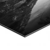 Wandbild Malerische Landschaft mit glasklarem Bergsee - Hintersee - Alu-Dibond 