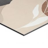 Wandbild Boho Monstera Pflanze in Naturtönen - Melloi Art Prints - Alu-Dibond 