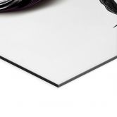 Billede af træ med sort 3D-krone - Mielu - Alu-Dibond 