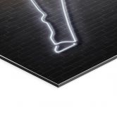 Wandbild Freddy Mercury - Mielu - Alu-Dibond 