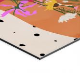 Wandbild Sockenliebe trifft Flower Power - Mokate - Alu-Dibond 