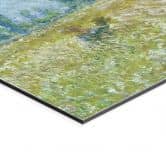 Wandbild Monet - Felder im Frühling - Alu-Dibond 
