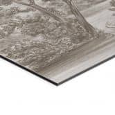Wandbild Landschaft mit Gartenlandschaft in Beige - Ms Tiff - Alu-Dibond 