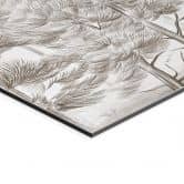 Wandbild Wald mit Waldlandschaft in Beige - Ms Tiff - Alu-Dibond 