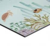 Wandbild Unterwasser-Abenteuer mit Meerestieren - Blau - Oliver Robins - Alu-Dibond 
