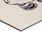 Wandbild Coole Spa-Ente mit Sonnenbrille - Royle - Alu-Dibond 