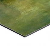 Wandbild Farbenspiel aus Goldgrün - Schmucker - Alu-Dibond 