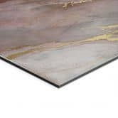 Wandbild Edle Strukturen in Gold und Violett - Shelest - Alu-Dibond 