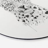 Alu-Dibond Solti - Liebevoller Leopard - Rund 