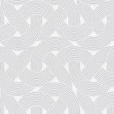 Vliestapete im Art-Deco Style Weiß Silber - Grafik-Tapete mit Linienmuster 