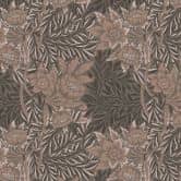 Papier peint intissé fleuri avec motif floral Marron Beige - papier peint avec des herbes 